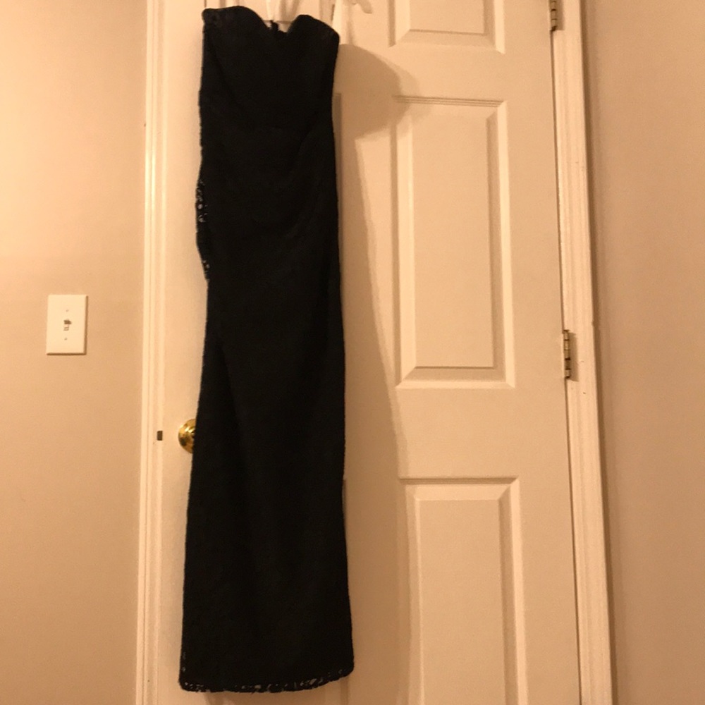 Black lace gown